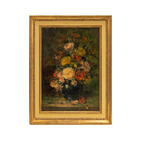Original Oil on Board Painting of a Floral Still Life - Image 1
