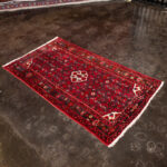 Vintage 3’3” x 5’5” Persian Mahal Hand Knotted Wool Rug - Image 6