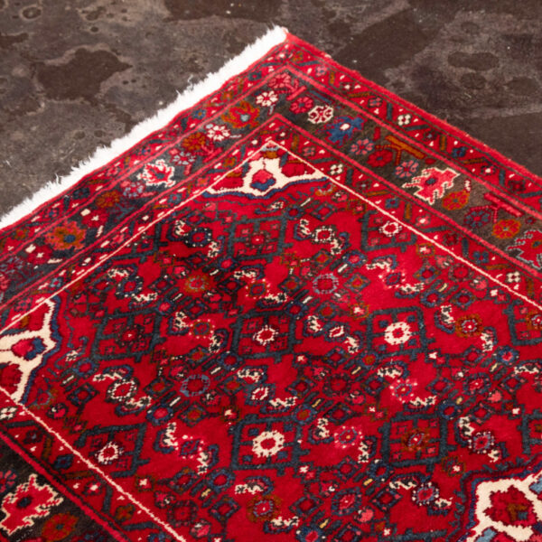 Vintage 3’3” x 5’5” Persian Mahal Hand Knotted Wool Rug - Image 3