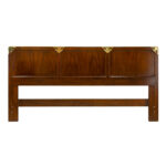 Vintage HENREDON King Size Campaign Style Headboard