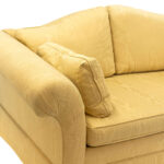 Camelback Loveseat in Buttercream Moiré - Image 3
