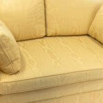 Camelback Loveseat in Buttercream Moiré - Image 5
