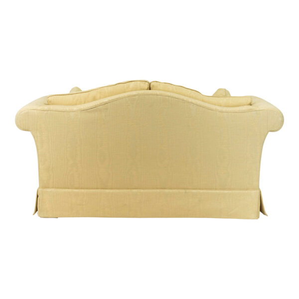 Camelback Loveseat in Buttercream Moiré - Image 7