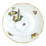 11 Piece HEREND Rothschild Bird Cups and Saucers - Image 7