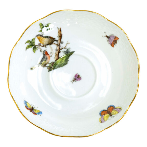 11 Piece HEREND Rothschild Bird Cups and Saucers - Image 7