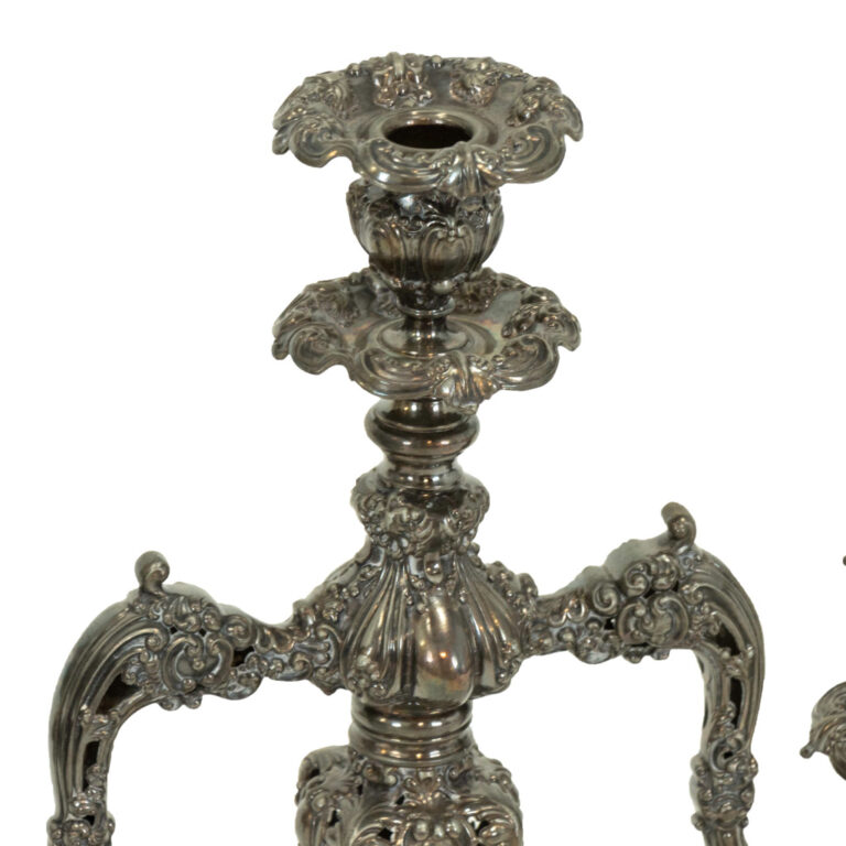 Pair of REED AND BARTON Silver Plated Candelabras | Grandview Mercantile