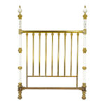 Victorian Full Size Brass and Hand Painted Porcelain Poster Bed - Image 2