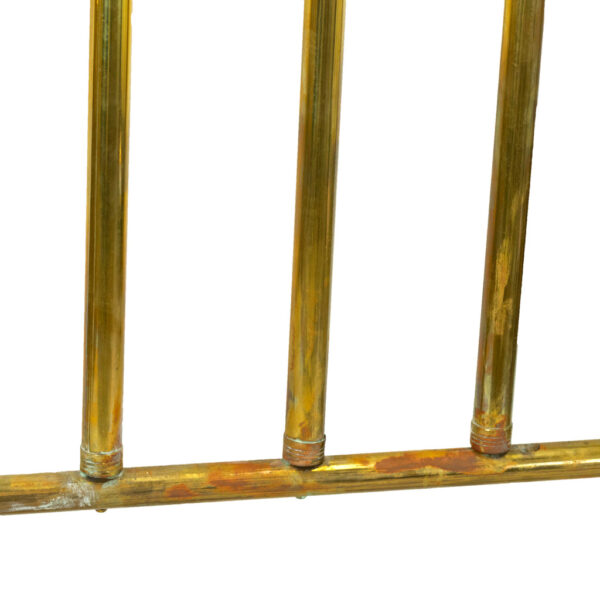 Victorian Full Size Brass and Hand Painted Porcelain Poster Bed - Image 6