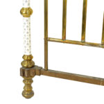 Victorian Full Size Brass and Hand Painted Porcelain Poster Bed - Image 5