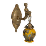 Reproduction TIP GALLE Blown Cameo Glass Wall Sconce