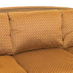 LILLIAN AUGUST Sofa in Gold and Burgundy Diamond Patterned Upholstery - Image 5
