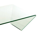 Rectangular Bent Glass Coffee Table - Image 3