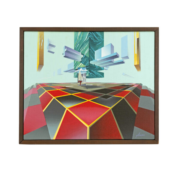 DANNY GILLIES “Slipping Through ‘82” Original Painting on Canvas - Image 1