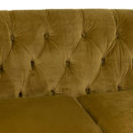 RALPH LAUREN Loveseat in Button Tufted Olive Velvet - Image 3