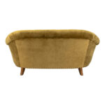 RALPH LAUREN Loveseat in Button Tufted Olive Velvet - Image 6