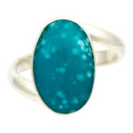 Blue Chalcedony Ring in Sterling Silver