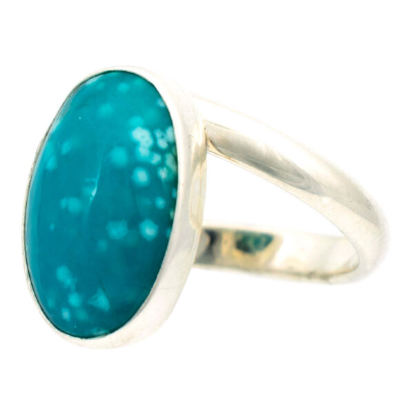 Blue Chalcedony Ring in Sterling Silver - Image 4