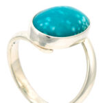 Blue Chalcedony Ring in Sterling Silver - Image 5