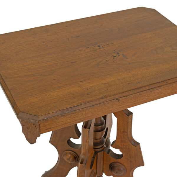 Victorian Walnut Parlor Table - Image 2