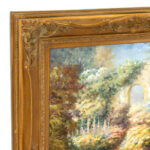 Signed C. EISENBERG Original Oil on Canvas of a Garden Landscape - Image 3