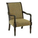 FAIRFIELD CHAIR CO. Wood Framed Armchair in Distressed Black - Image 2