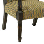 FAIRFIELD CHAIR CO. Wood Framed Armchair in Distressed Black - Image 5