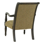 FAIRFIELD CHAIR CO. Wood Framed Armchair in Distressed Black - Image 7