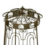 Iron and Tessellated Stone Birdcage Style Wine Rack - Image 3