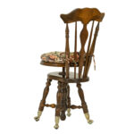 Antique Victorian Piano Chair with Metal Claw Feet - Image 6
