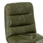 Mid-Century Modern Style Desk Chair in Green Leather - Image 6