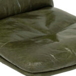 Mid-Century Modern Style Desk Chair in Green Leather - Image 5