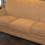 SMITH BROTHERS OF BERNE Sofa in Gold Chenille Tweed - Image 5