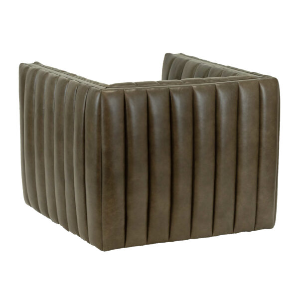 ELM AND IRON Addison Swivel Chair in Deacon Wolf Leather - Image 5