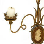 Vintage Pair of Italian Hand Painted Candelabras - Image 3