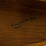 SCHROCK’S HERITAGE FURNITURE Quarter Sawn Oak Trapezoid Side Table - Image 4