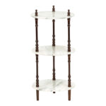 Vintage Italian Marble Three Tier Accent Table