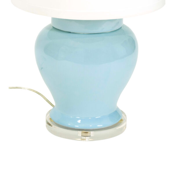Pair of CHELSEA HOUSE Lumberton Light Blue Urn Shaped Table Lamps - Image 2