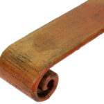 Chinese Tabletop Stand with Distressed Red Finish - Image 3