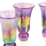 BRIONI 5 Piece Hand Blown Art Glass Set with Decanter and 4 Glasses - Image 6
