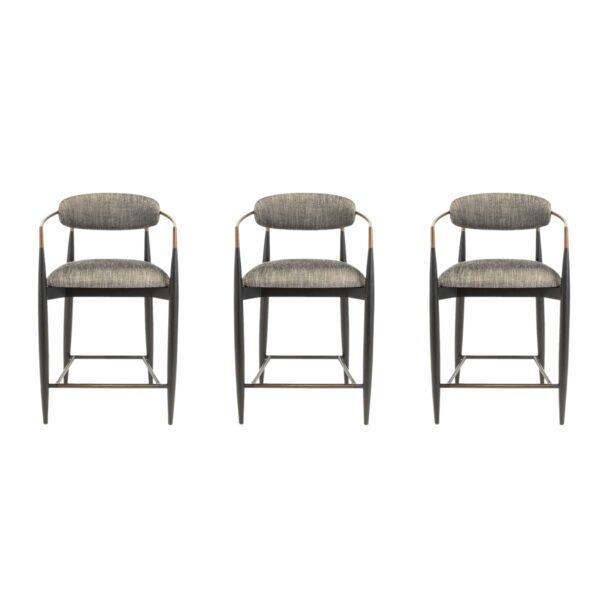 Set of 3 ARHAUS Jagger Counter Stools - Image 1