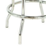 Set of 3 White and Chrome Diner Counter Stools - Image 3