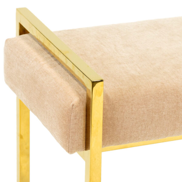 Z GALLERIE Clara Accent Stool in Kenley Chenille - Image 2