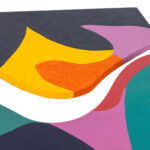 ADRIENNE WALKER HOARD Abstract on Shaped Canvas - Image 2