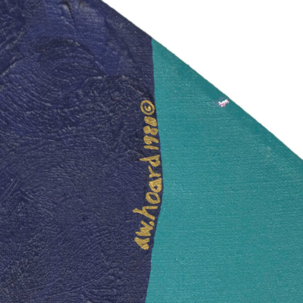 ADRIENNE WALKER HOARD  Abstract on Shaped Canvas - Image 6