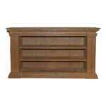 Pine Console with Shelves and Column Details