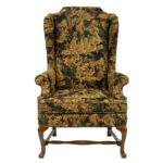 Floral Tapestry Style Upholstered Wing Chair