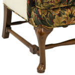 Floral Tapestry Style Upholstered Wing Chair - Image 4