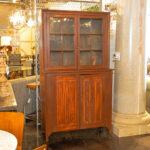 Antique Farmhouse Cabinet with Original Glass - Image 6