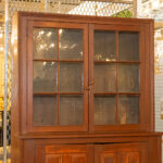 Antique Farmhouse Cabinet with Original Glass - Image 2