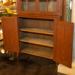 Antique Farmhouse Cabinet with Original Glass - Image 4
